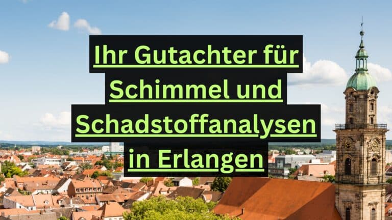 Ihr Gutachter für Schimmel und Schadstoffanalysen in Erlangen